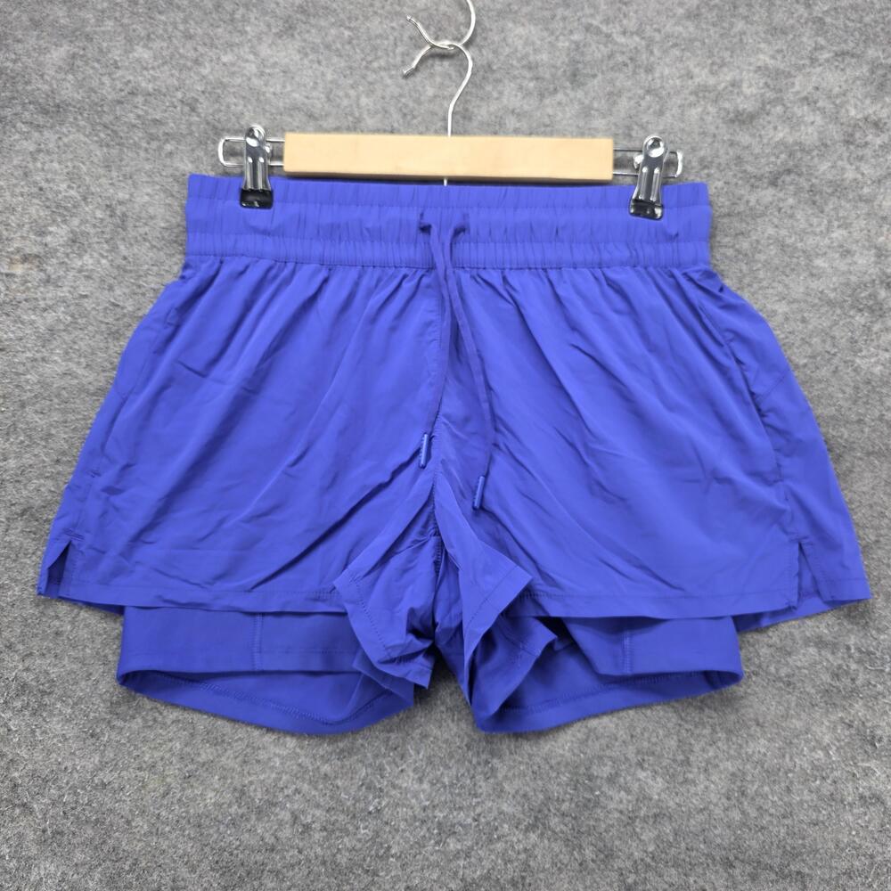 Spyder Shorts Womens Small Purple 4.5 In Lined Running Athletic Drawstring